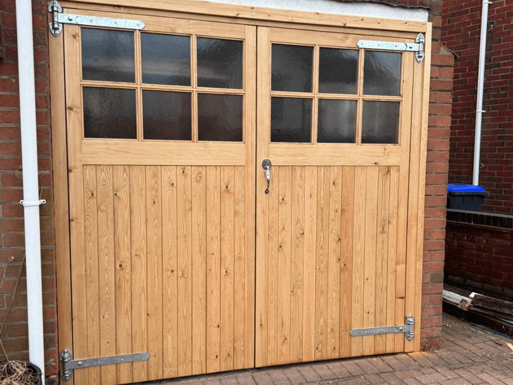 Softwood Garage Doors After